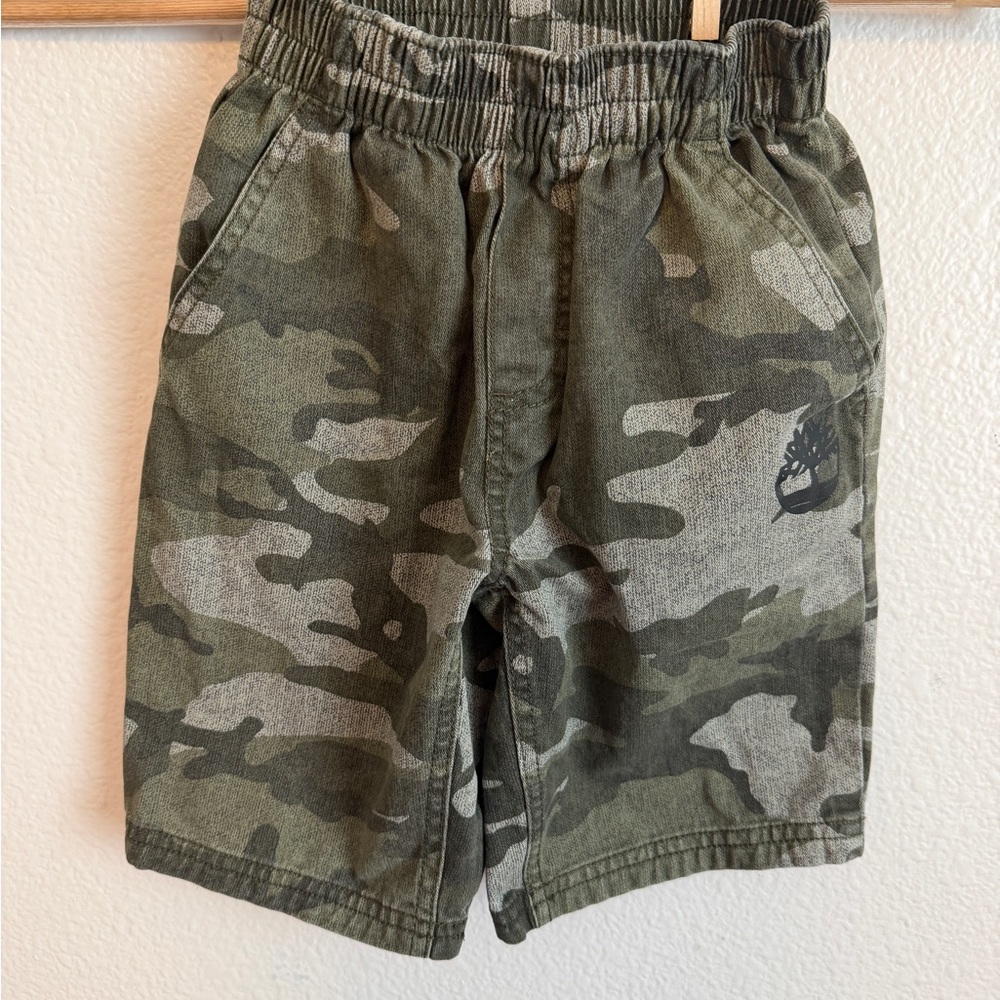 Timberland Kids Camo Shorts - Green and Gray